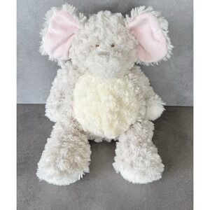 Baby Ganz Bellifuls Elephant Rattle Plush Large 17" Stuffed Animal Light Gray